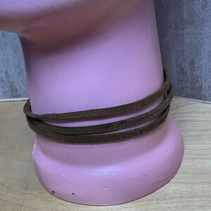 Boho Leather 3 Strand Choker Vintage